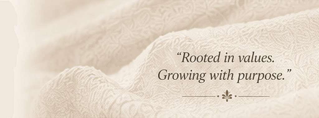 Rooted in values. Growing with purpose.